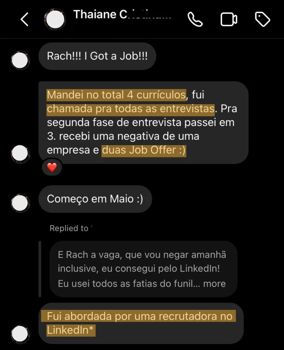 Depoimento da Thaiane